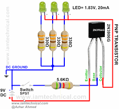 Pnp Transistor 2n3906g Circuit Gif 692 633 Simple Electronics Diy Electronics Transistors