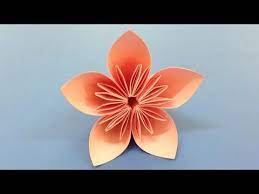 I use origami paper size. How To Make A Kusudama Paper Flower Easy Origami Kusudama For Beginners Making Diy Paper Crafts You Paper Origami Flowers Easy Paper Flowers Origami Easy