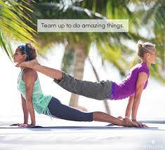 Don't forget the fun you're still going to have when doing this. Partner Yoga Chi Blog Partner Yoga Yoga Challenge Poses Couples Yoga