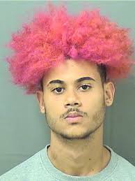 #pinkhairman dominating the internet, go share and let get pink in this shit. Man With Pink Hair Charged In Boca Robbery Bocanewsnow Com