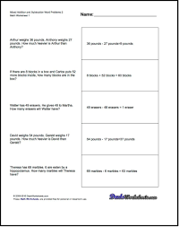 Word Problems For Mixed Addition And Subtraction Word Problems 2 Division Word Problems Math Word Problems Addition Words