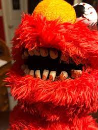 Nightmare Tickle Me Elmo Creepy Scary Horror Ooak Dolls Elmo Doll Elmo Ooak Dolls