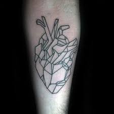 If you are into simple outline tattoos and you are on a budget, and you also have no time to spare, we can vouch that you will like at least one of these 10 outline designs! 50 Geometric Heart Tattoo Designs For Men Symmetrical Ideas