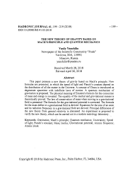 Most of the processes that accelerate particles to relativistic speeds work with electromagnetic fields. Pdf The New Theory Of Gravity Based On Mach S Principle And Quantum Mechanics