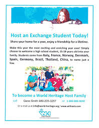 Completing the host family application. Foreign Exchange Families Needed Meridian Public Schools