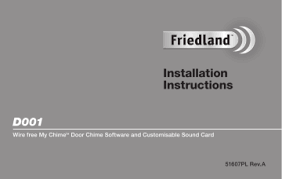 With some wiring equipment and the right technique, you can wire a friedland doorbell in a few steps. D001 Mychime Wirefree Usb Chime Manualzz