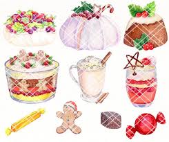 These clip art images are free to use but not public domain! Christmas Bakery Clipart Pavlova Dessert Christmas Pudding Etsy In 2020 Christmas Pudding Clip Art Winter Birthday