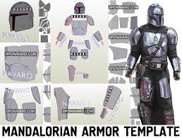 Mandalorian Beskar Armor Template Mandalorian Full Armor Pepakura Navaro Mandalorian Cosplay Mandalorian Armor Cosplay Armor