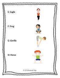The letter h formed by gymnast body stock photo, images and stock photography. Animal Abc Yoga For Kids From Abcs To Acts