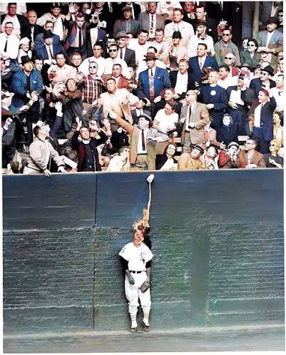 Al Smith of the Chicago White Sox has beer spilled on him as he watches Charlie Neal of the Dodgers hit a home run during the 1959 World Series. #baseball #WorldSeries