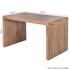 Buro arbeitszimmer schick einrichten la redoute. Finebuy Schreibtisch Massiv Holz Akazie 140 Cm Computertisch Echtholz Design Ablage Buro Tisch Landhaus Grosse Wahlbar