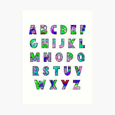 Abcdefghijklmnopqrstuvwxyz time to learn some abcs you knuckleheads! Abcdefghijklmnopqrstuvwxyz Art Prints Redbubble