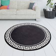 Single bed frame and box spring shag area rug like new 10x12 red carpet 6x8 coffee tables one long one round glass table set table lamp office chair futon sofa bed tv. Mercer41 Round Berkey Shag Black White Area Rug Wayfair