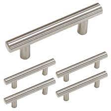 Brushed Nickel Cabinet Handles Drawer Pulls 3 In Hole Centers Cabinet Hardw Cabinet Hardware Brushed Nickel Kitchen Cabinet Handles Brushed Nickel Drawer Pulls