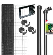 Fix Clip Pro Zaun Im Set Zum Einbetonieren In Anthrazit