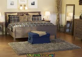 غرف نوم خشب بلوط بسيطة بدون دهانات و متنوعة