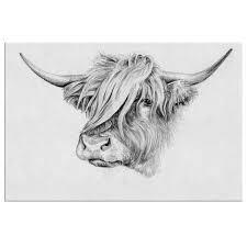 Black And White Cow Framed Pictures Highland Cow Canvas Cow Wall Art Farm Animal Art Black And White Animal On Canvas Framed Amazing Canvas Print Wall Decor Home Decor In 2020 Highland Cow Painting Highland Cow Canvas