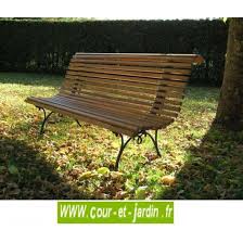 2 quels sont les avantages du chalet en bois ? Banc De Jardin Bois Campos Pieds Fonte 150cm Mobilier De J