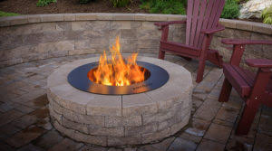 On another note, we added the lid to our order, and it's been a really nice addition. Breeo Smokeless Fire Pit Rock Stone And Sand Yard