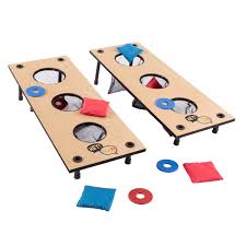 The object of the game is to toss the washers into the hole, or onto the box. Hey Play Washer Toss Game Cornhole Board Reviews Wayfair