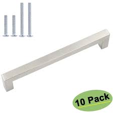 4x screws per handle us standard 8 32 not metric 2x 1 and 2x 1 3 4 for drawers. Hdj12sn Kitchen Cabinet Door Handles Brushed Nickel Cabinet Hardware Modern Cabinet Handles Homdiy Cabinet Pulls Brushed Nickel Drawer Pulls 10 Pack Pulls Tools Home Improvement Urbytus Com
