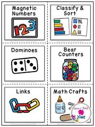 Math Station Pocket Chart Labels Math Crafts Center