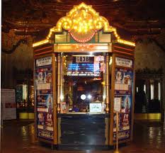 Marquee Above The Box Office Cinema Box Vintage Theatre Ticket Boxes