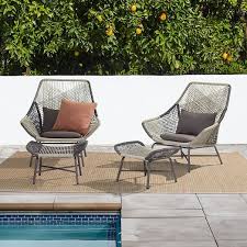 Huron Outdoor Ottoman In 2020 Garden Lounge Chairs Large Lounge Chair Outdoor Lounge Chair Cushions