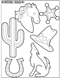 2443 best coloring pages & activities images on pinterest. Western Themed Coloring Pages Coloring Home