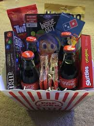 Gifts that make people laugh; Family Movie Night Basket That Our School Will Raffle Off During Our Movie Night Family Gift Baskets Christmas Baskets Christmas Gift Baskets