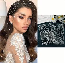 Crystal Face Gems Sticker Set, Self-Adhesive Rhinestone Body Art Jewels,  Clear, Festival Makeup Decoration for Hair and Face : Amazon.in: Home &  Kitchen