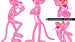 The iconic feline was first created in 19. Pink Panther In Vector Creative Alys