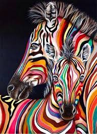 Voir plus d'idées sur le thème art de libellule, peinture arbre abstrait, cactus papier. Tableau De Zebres Colores 5d Kit Broderie Diamants Diamond Painting Peinture D Animal Art Moderne Peinture Zebre