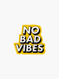 No Bad Vibes Sticker By Lindseyl In 2020 Print Stickers Cute Stickers Aesthetic Stickers