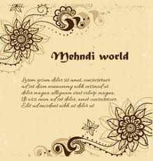 Sangeet invitation template haldi card corjl. Indian Mehndi Invitation Card Vector Images Over 670