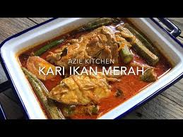 1 labu bawang besar ~ di hiris 2 tangkai daun kari 2 sudu besar serbuk kari ikan babas 1 sudu teh jintan manis 1 sudu teh halba 1 cawan air asam jawa air secukupnya garam secukup rasa Kari Ikan Merah Youtube