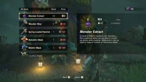01.09.2009 · 2 porgies + 1 beetle + any monster part is enough for a maxed attack elixir, i think. Kilton The Monster Parts Merchant The Legend Of Zelda Breath Of The Wild Wiki Guide Ign