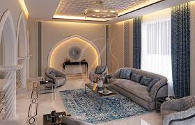 The designs on the floor and wall add the moroccan touch. Modern Islamic Home Interior Design Modern Living Room London Houzz