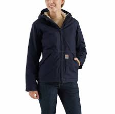Shop ariat women's jackets and vests here on ariat.com. Women S Full Swing Quick Duck Sherpa Lined Flame Resistant Jacket Carhartt