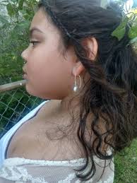 Keshi Pearl and Silver Earrings