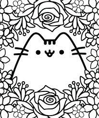 See more ideas about pusheen coloring pages, kawaii, cat coloring page. Coloring Pages Coloring Cat Kawaii