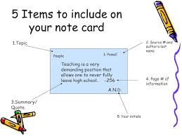 Make some fabulous note cards today. Research Paper Note Cards Ppt Video Online Download