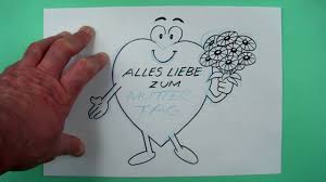 Ein Gruss Zum Muttertag Zeichnen Fur Kinder Und Jedem Dem Es Spass Macht Youtube