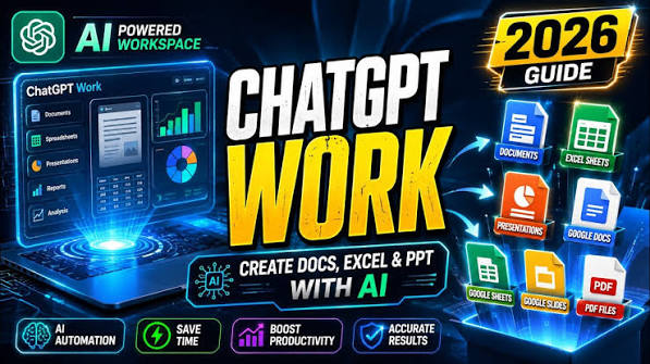 🔥 ChatGPT Work क्या है? Documents, Excel, PowerPoint और Google Docs बनाना सीखें (Full Guide 2026) !!