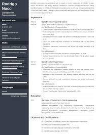 construction superintendent job description
