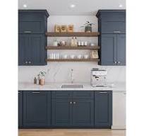 Specialized High Quality Navy Blue Shaker Kitchen Storage ...