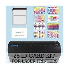 Receive your badges via ground or priority mail. Buy 25 Id Card Kit Laminator Laser Teslin Butterfly Pouches And Holograms Make Pvc Like Id Cards Online In Turkey B00pbyjm36