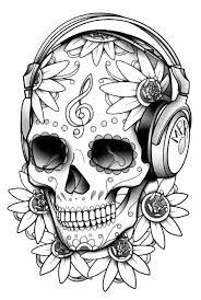 There's something for everyone from beginners to the advanced. Pinterest Skull Coloring Pages Skulls Drawing Skull