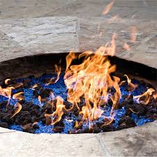 If your pit has a deeper fire bowl and you want to save money, they suggest using lava rock as the bottom layer. Gas Lava Rock Fire Pit
