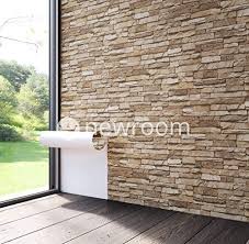 Die trockene tapetenbahn wird in die vorgekleisterte wand eingebettet. Steintapete Vlies Braun Beige Schone Edle Tapete Im Steinmauer Design Moderne 3d Optik Fur Wohnzimmer Schlafzimmer Oder Kuche Inklusive Newroomtapezier Pro Steintapete Kuche Tapete Ideen Edle Tapeten